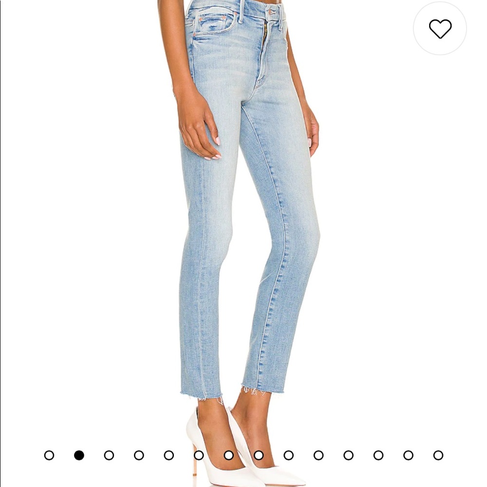 High Waisted Looker Ankle Fray MOTHER